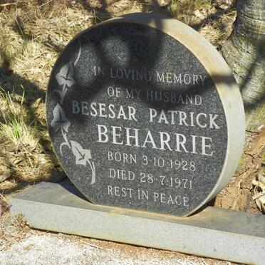 BEHARRIE Besesar Patrick 1928-1971