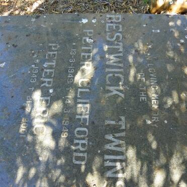 BESTWICK Peter Clifford 1949-1949 :: BESTWICK Peter Eric 1949-2001