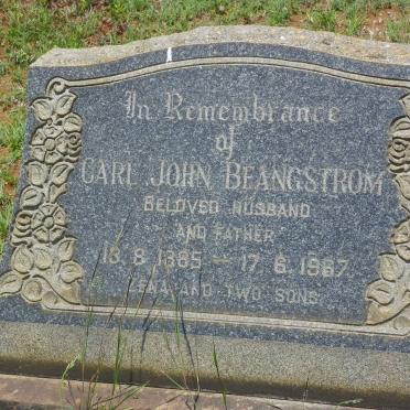 BEANGSTROM Carl John 1885-1967