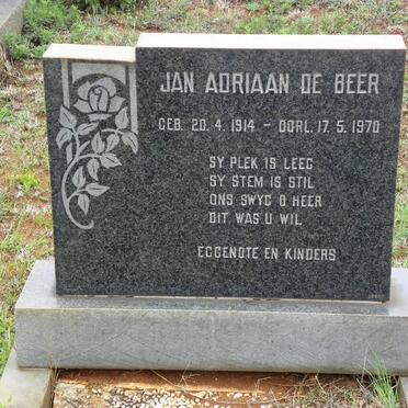 BEER Jan Adriaan, de 1914-1970