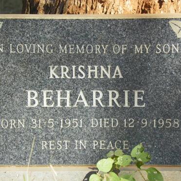 BEHARRIE Krishna 1951-1958