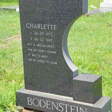 BODENSTEIN Charlette 1972-1992