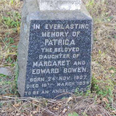 BOWEN Patrica 1927-1934