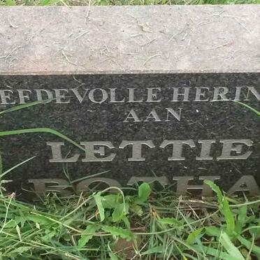 BOTHA Lettie