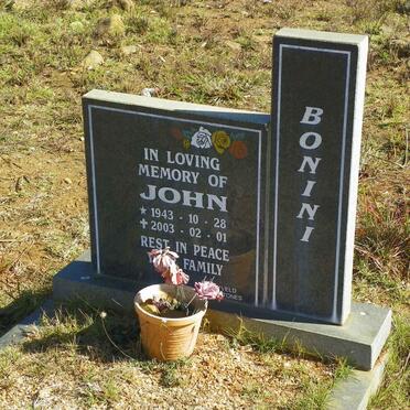 BONINI John 1943-2003