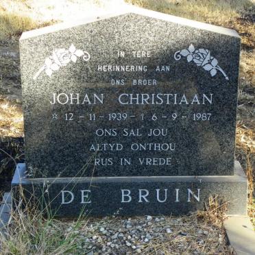 BRUIN Johan Christiaan, de 1939-1987