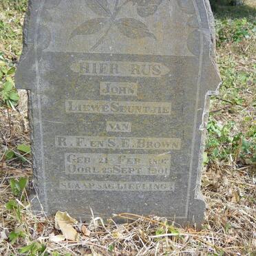 BROWN John 1897-1901