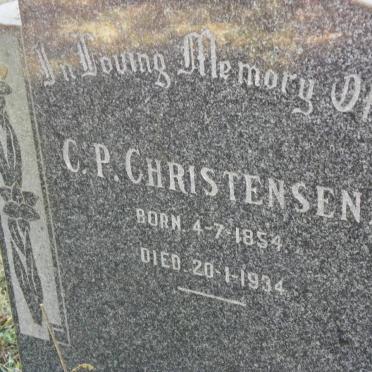 CHRISTENSEN C.P. 1854-1934