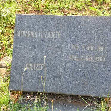 COETZER Catharina Elizabeth 1891-1963