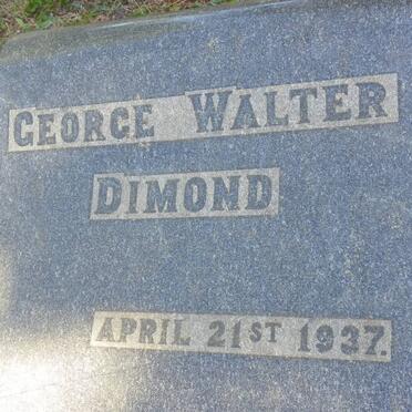 DIMOND George Walter -1937