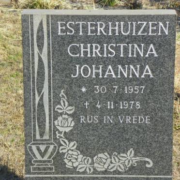 ESTERHUIZEN Christina Johanna 1957-1978
