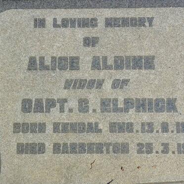 ELPHICK Alice Aldine 1879-1950