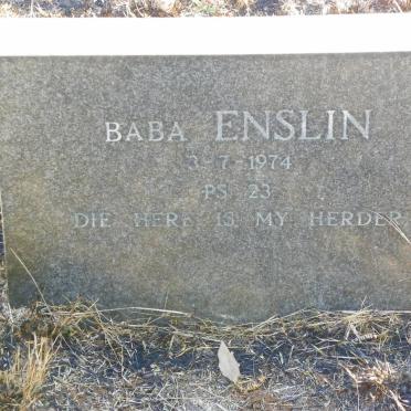 ENSLIN Baba 1974-1974