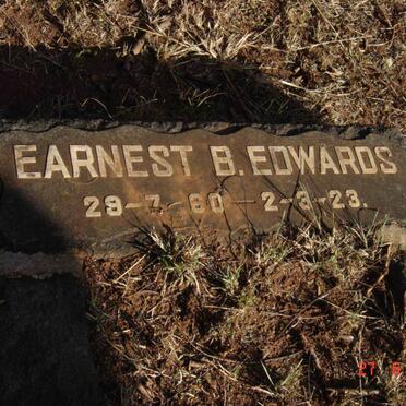 EDWARDS Earnest B. 1860-1923