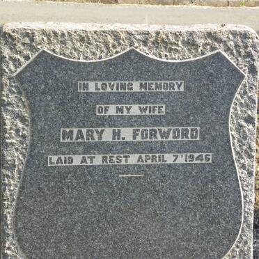 FORWORD Mary H. -1946
