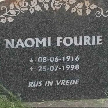 FOURIE Naomi 1916-1998