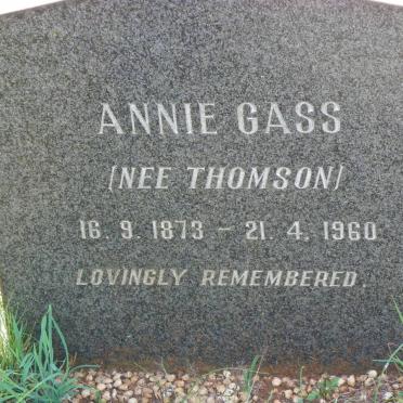 GASS Annie nee THOMSON 1873-1960