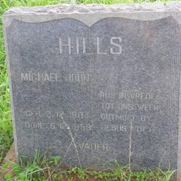 HILLS Michael John 1904-1959