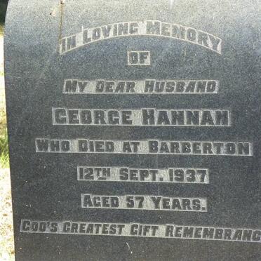 HANNAN George -1937