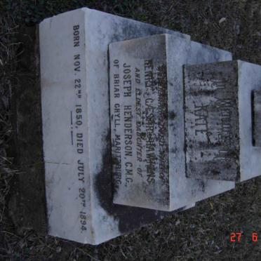 HAWKINS Kate nee HENDERSON 1850-1894