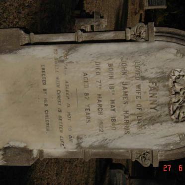 HARRIS Fanny 1840-1922