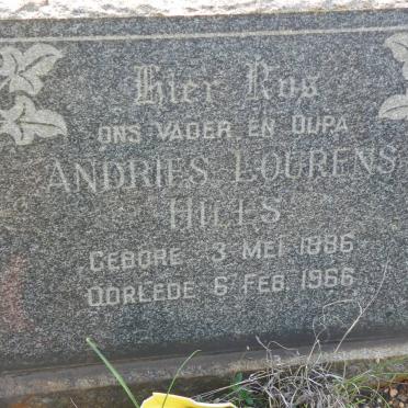 HILLS Andries Lourens 1886-1966