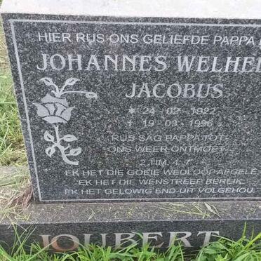 JOUBERT Johannes Welhelmus Jacobus 1922-1996