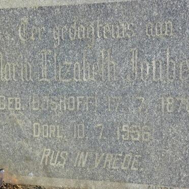 JOUBERT Maria Elizabeth nee BOSHOFF 1878-1956