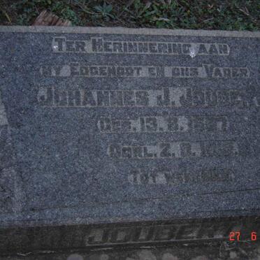 JOUBERT Johannes J. 1887-1919