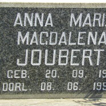JOUBERT Anna Maria Magdalena 1911-1954