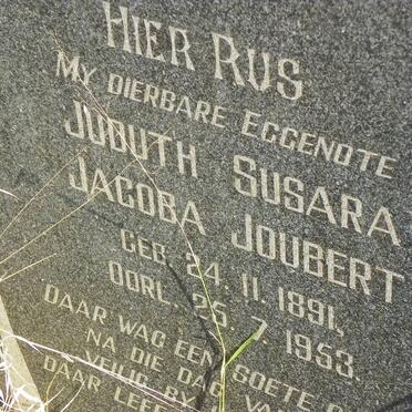 JOUBERT Juduth Susara Jacoba 1891-1953