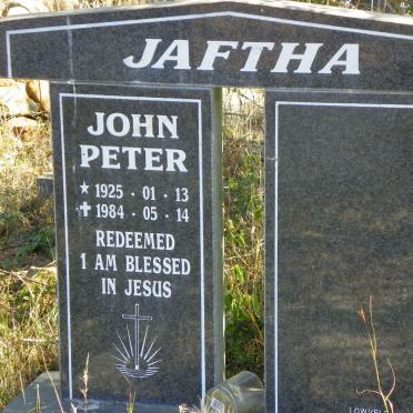 JAFTHA John Peter 1925-1984