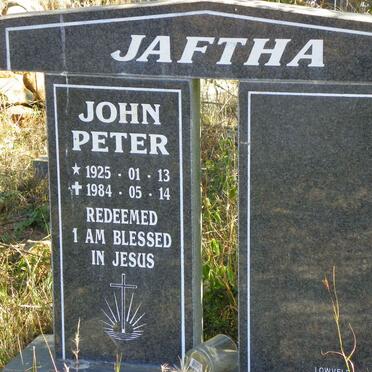 JAFTHA John Peter 1925-1984