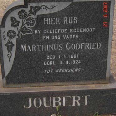 JOUBERT Marthinus Godfried 1881-1924
