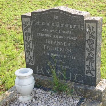 KÖNIG Johannes Frederick 1889-1961