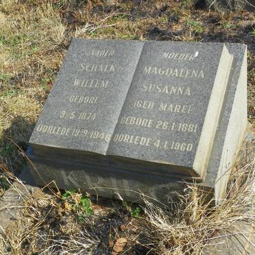 KRIEG Schalk Willem 1874-1946 &amp; Magdalena Susanna MARE 1881-1960