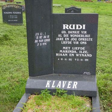 KLAVER Rudi 1952-1999