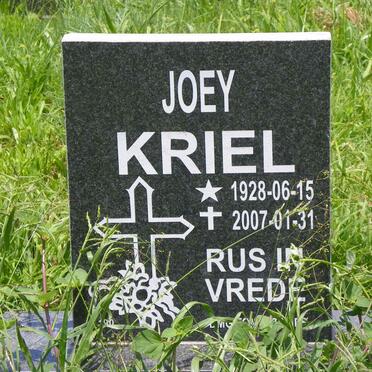 KRIEL Joey 1928-2007