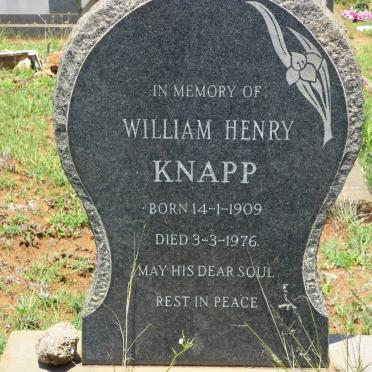 KNAPP William Henry 1909-1976