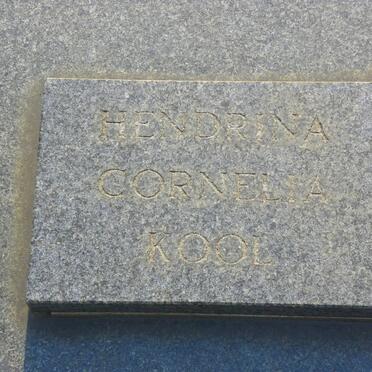 KOOL Cornelis &amp; Hendrina Cornelia