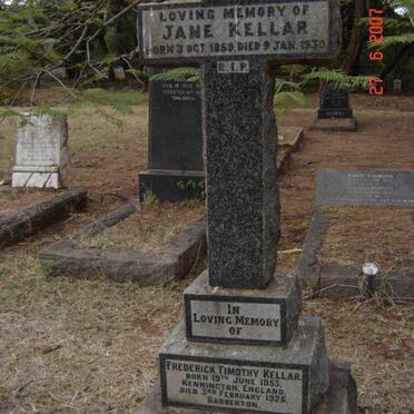 KELLAR  Frederick Timothy 1853-1926 &amp; Jane 1859-1930