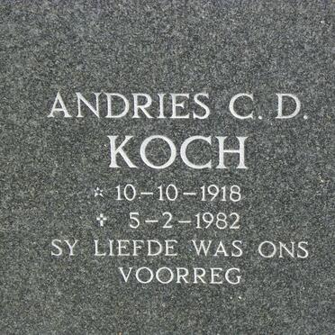 KOCH Andries C.D. 1918-1982