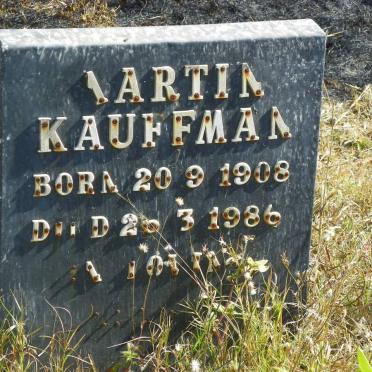 KAUFFMAN Martin 1908-1986