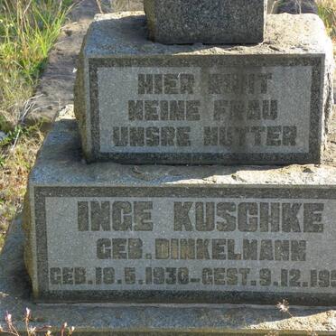 KUSCHKE Inge nee DINKELMANN 1930-1958