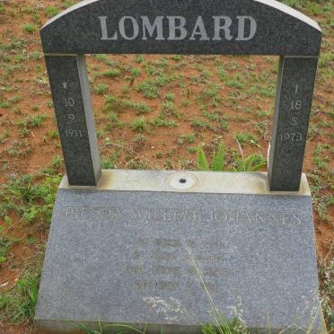 LOMBARD Pieter Willem Johannes 1911-1973