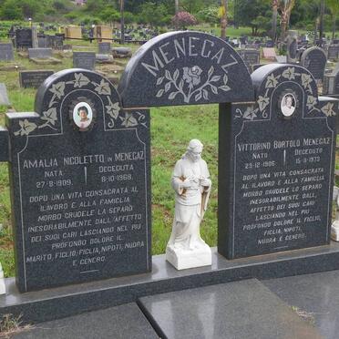 MENEGAZ Vittorino Bortolo 1906-1973 &amp; Amalia Nicoletto 1909-1968