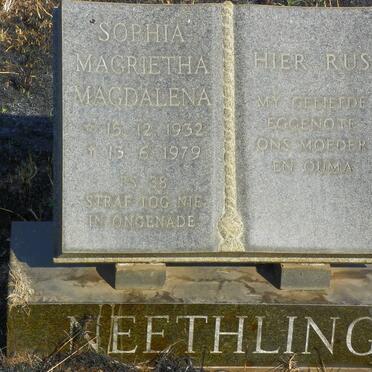 NEETHLING Sophia Magrietha Magdalena 1932-1979