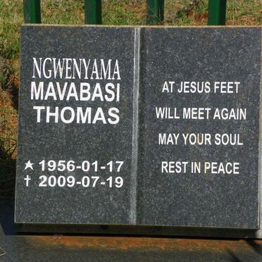 NGWENYAMA Mavabasi Thomas 1956-2009