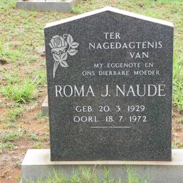 NAUDÉ Roma J. 1929-1972
