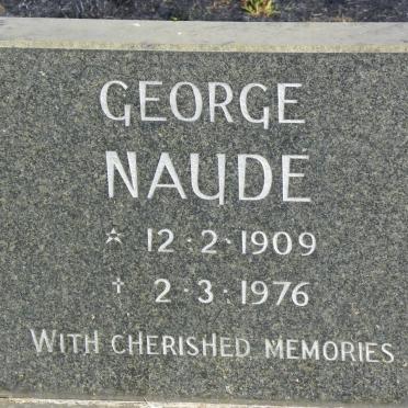 NAUDE George 1909-1976